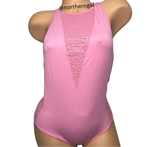 Victoria’s Secret Leopard Lace High-Neck Bodysuit - Picture 4 of 14